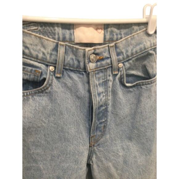 Revice Womens Tapered Jeans 27 Straight Light Wash Classic USA Preppy Boho Denim - Picture 2 of 10